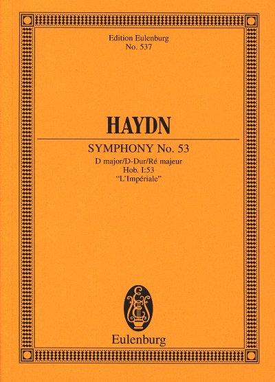 J. Haydn: Sinfonie 53 D-Dur Hob 1/53 (L'Imperiale) Eulenburg