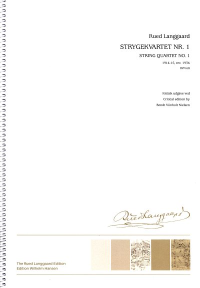 R. Langgaard: String Quartet No. 1, 2VlVaVc (Part.)
