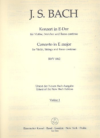 J.S. Bach: Konzert E-Dur BWV 1042, VlStrBc (Vl1)