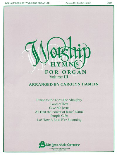 Worship Hymns for Organ - Volume 3, Org