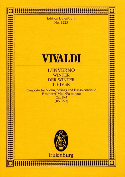 A. Vivaldi: Concerto f-moll op 8/4 RV 297 F 1, VlStrBc (Stp)