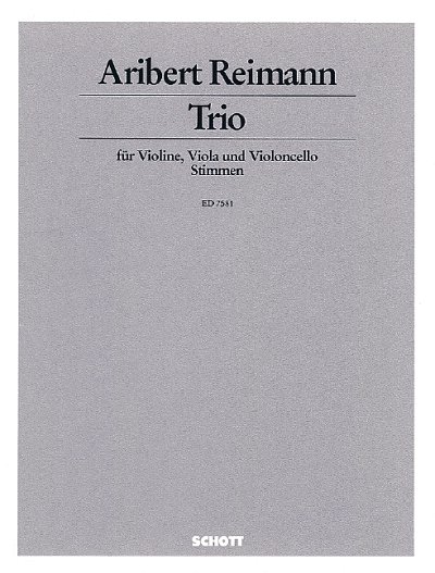 A. Reimann: Trio , VlVlaVc (Stsatz)