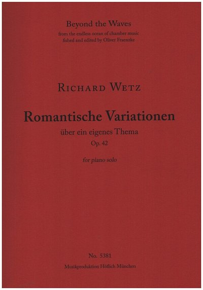 Romantische Variationen über ein eigenes Thema op.42, Klav