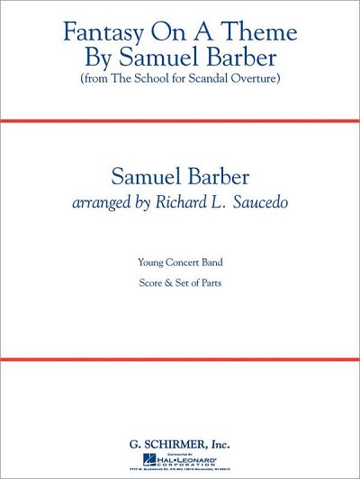Fantasy On A Theme By Samuel Barber (full Score)