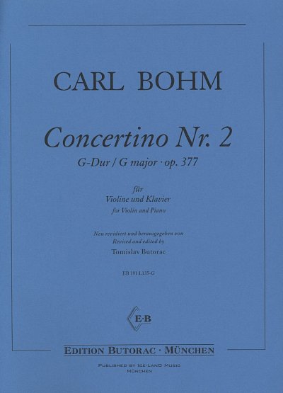 C. Bohm: Concertino G-Dur op. 377/2, VlKlav (KlavpaSt)