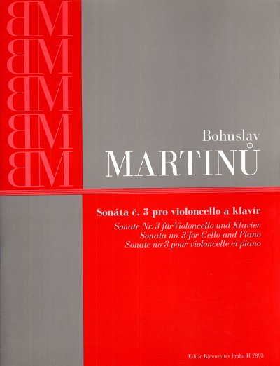 B. Martin_: Sonate Nr. 3 für für Violonce, VcKlav (KlavpaSt)