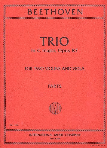 L. v. Beethoven: Trio Do Op 87 (Bu)