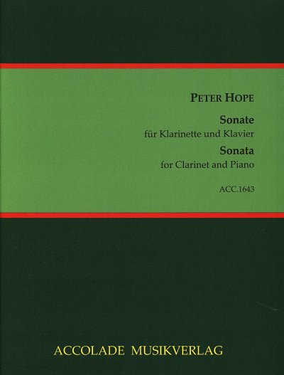 P. Hope: Sonate, KlarKlav (KlavpaSt)