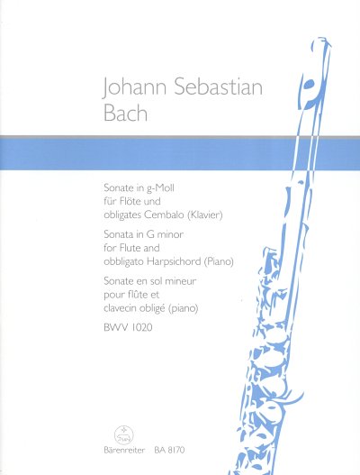 J.S. Bach: Sonate g-moll BWV 1020, FlBc (KlavpaSt)