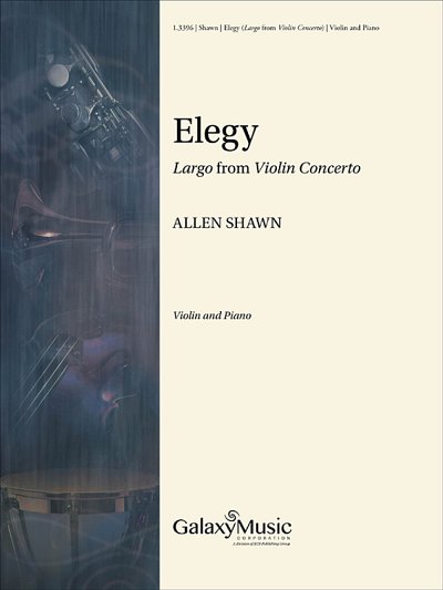Elegy: Largo from Violin Concerto, VlKlav (Bu)