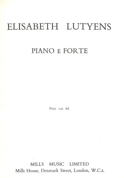 DL: E. Lutyens: Piano E Forte Op.43, Klav