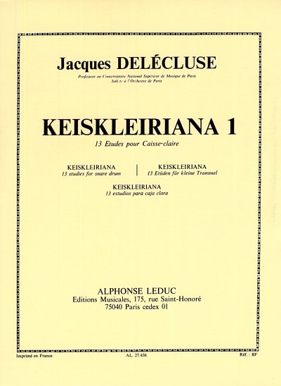 J. Delécluse: Keiskleiriana 1, Kltr