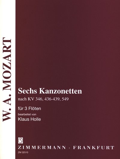 W.A. Mozart: 6 Kanzonetten Nach Kv 346 436-436 549