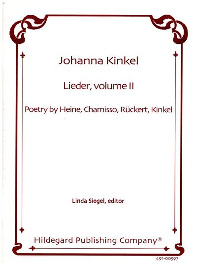J. Kinkel: Lieder 2