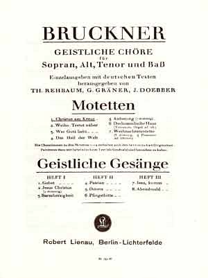A. Bruckner: Motetten , GCh4 (Chpa)