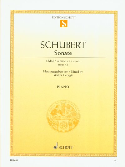 F. Schubert: Sonate a-Moll op. 42 D 845 , Klav