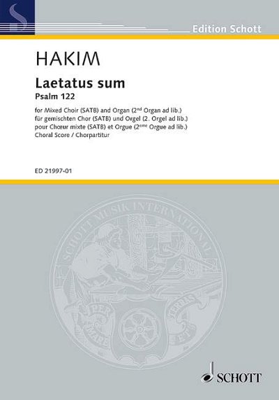 DL: N. Hakim: Laetatus sum (Chpa)