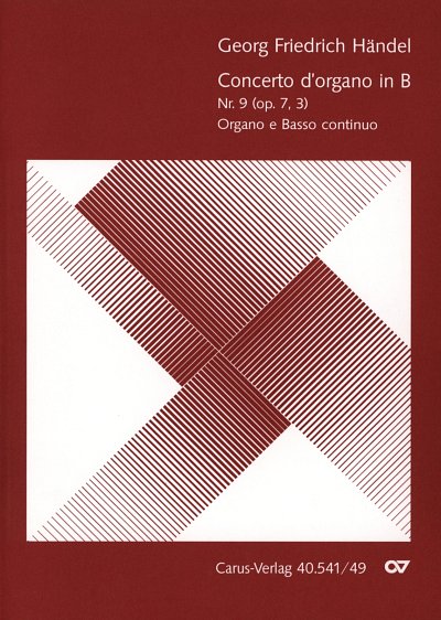 G.F. Haendel: Concerto dorgano Nr. 9 in B (Orgelkonzert Nr. 9) HWV 308 op. 7, 3