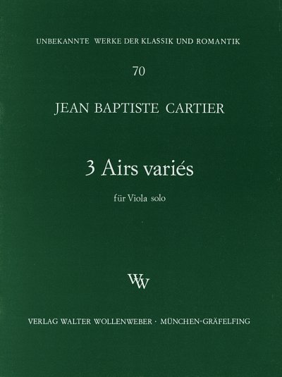 Cartier Jean Baptiste: 3 Airs Varies
