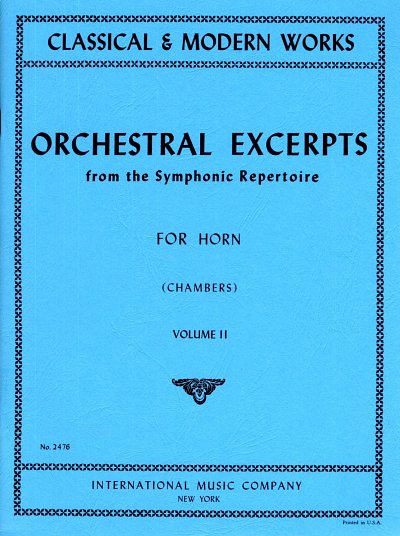 Orchestral Excerpts 2 Hoorn (Bu)