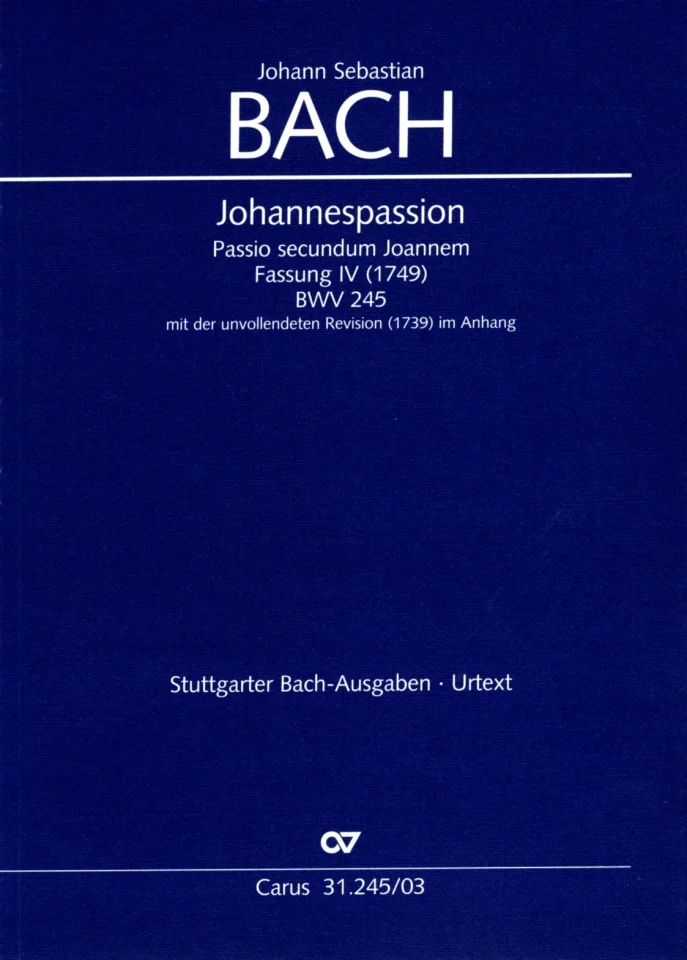 J.S. Bach: Johannespassion, SolGChOrch (KA) (0)