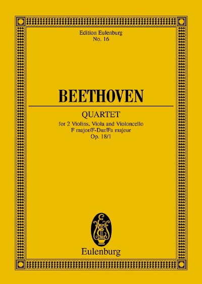 L. van Beethoven: Quatour à cordes Fa majeur