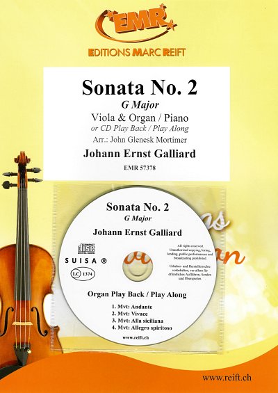 J.E. Galliard: Sonata No. 2, VaKlv/Org (+CD)