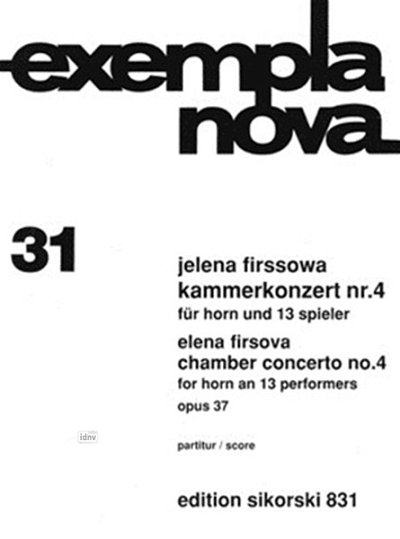 Firssowa Jelena: Kammerkonzert Nr. 4 für Horn und 13 Spieler op. 37