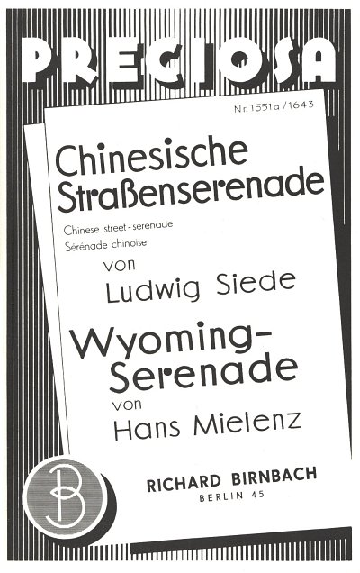 Chinesische Straßenserenade - Wyoming Serenade