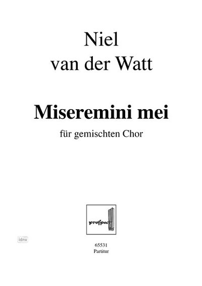 N. van der Watt: Miseremini mei Nr. 3 (2003)