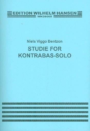N.V. Bentzon: Study For Double Bass Solo Op.34, Kb