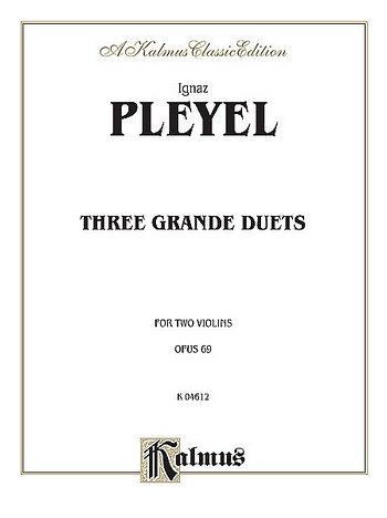 I.J. Pleyel: Three Grande Duets, Op. 69, Viol
