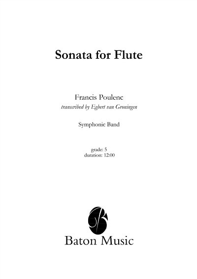 F. Poulenc: Sonata for Flute