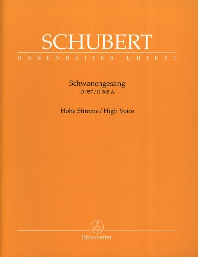 F. Schubert: Schwanengesang. Dreizehn Lieder nach , GesHKlav
