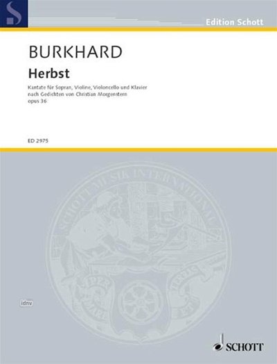 W. Burkhard: Herbst op. 36  (Pa+St)