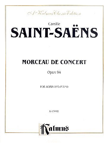 C. Saint-Saëns: Morceau de concert op. 9, HrnKlav (KlavpaSt)