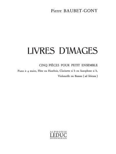 Pierre Baubet-Gony: Livres dImages (Stsatz)