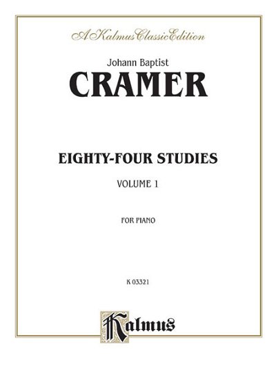 J.B. Cramer: Eighty-four Studies, Volume I, Klav