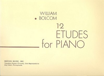 W. Bolcom: 12 Etudes For Piano, Klav (Sppa)