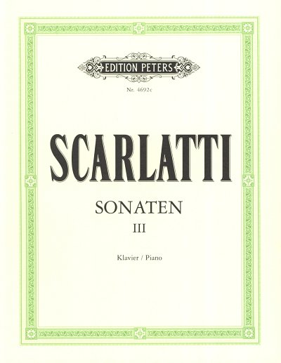 D. Scarlatti: Sonaten 3, Klav/Cemb