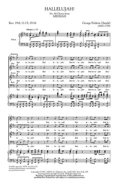 G.F. Händel: Hallelujah Chorus (from The Messiah), Ch (CD)