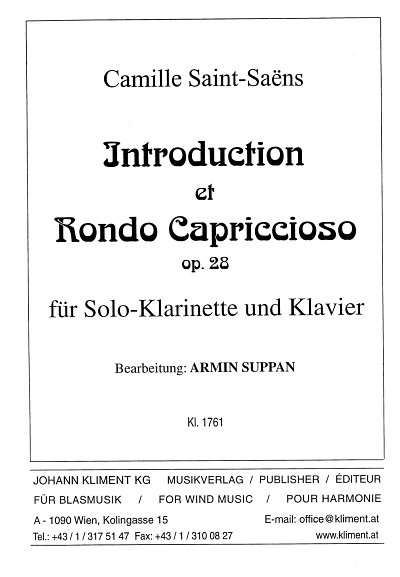 C. Saint-Saëns: Introduction et Rondo ca, KlarKlv (KlavpaSt)