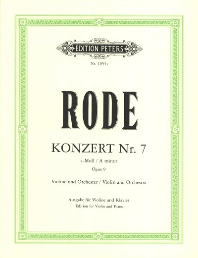 P. Rode: Konzert fuer Violine und Orch., Violine, Klavier