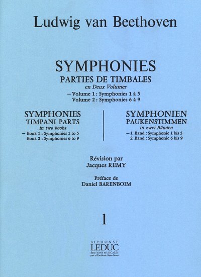 L. v. Beethoven: Symphonies - Timpani Parts Vol.1, Pk