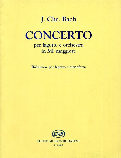 J.C. Bach: Konzert Es-Dur für Fagott und Orc, FagOrch (KASt)