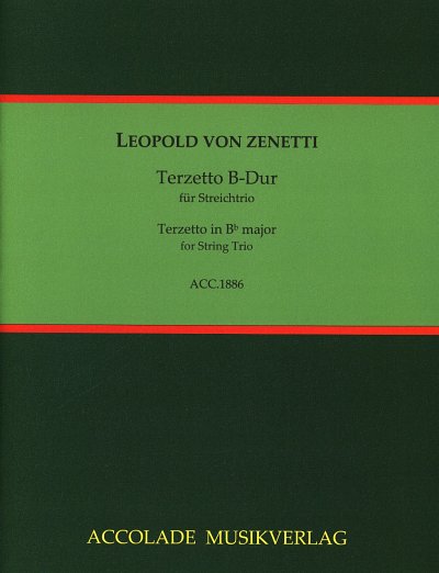 AQ: L. von Zenetti: Terzetto B-Dur, VlVlaVc (Pa+St) (B-Ware)