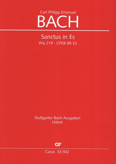 C.P.E. Bach: Sanctus in Es Wq 219 / Partitur