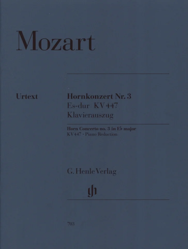 W.A. Mozart: Hornkonzert Nr. 3 Es-dur KV 447, HrnKlav (KASt) (0)