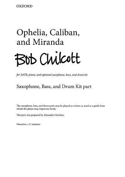 B. Chilcott: Ophelia, Caliban, And Miranda, Ch