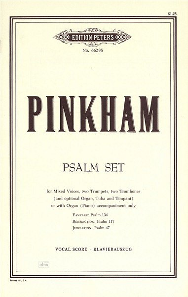 D. Pinkham: Psalm Set